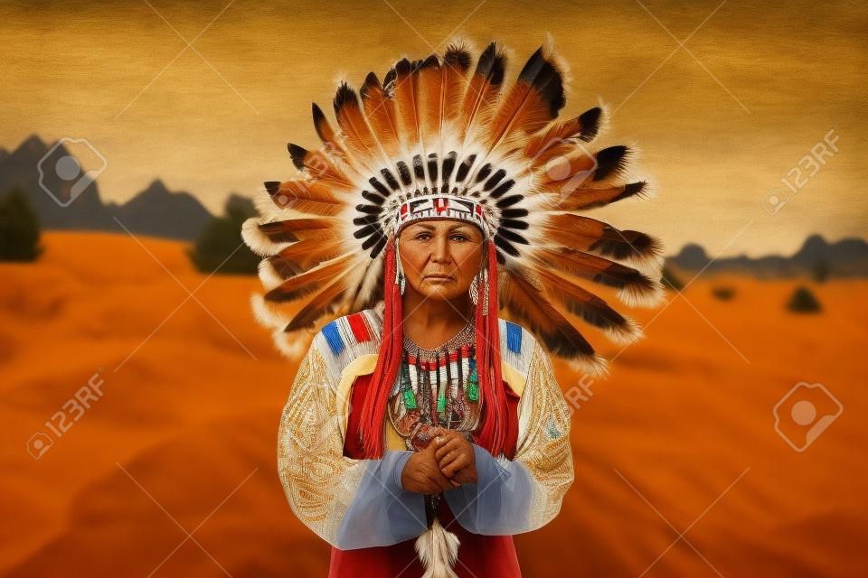 Face of American Indian woman, Cherokee, Navajo