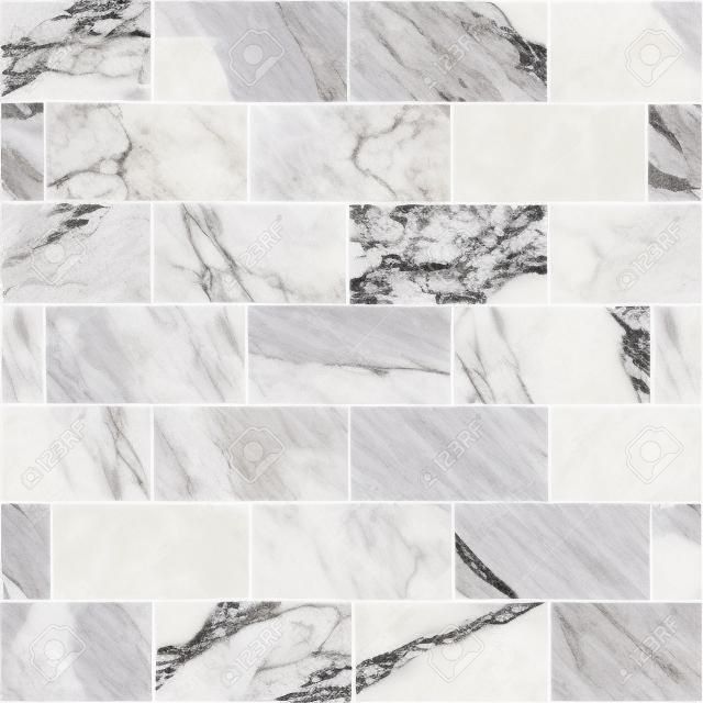 Białe marmurowe podłogi płytki bez szwu tekstury, szczegółowa struktura marmuru w kolorze naturalnym wzorzyste dla tła i projektowania.