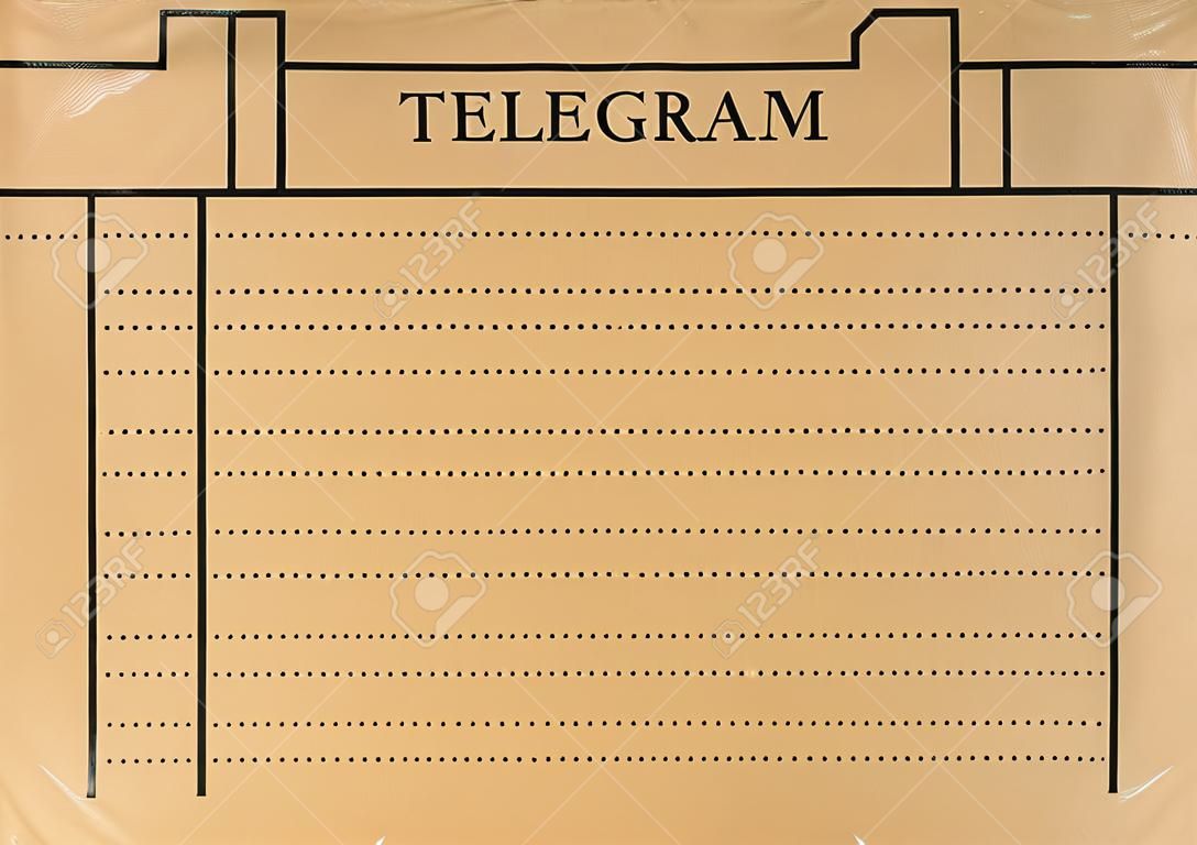 Telegram blank with space for any text 