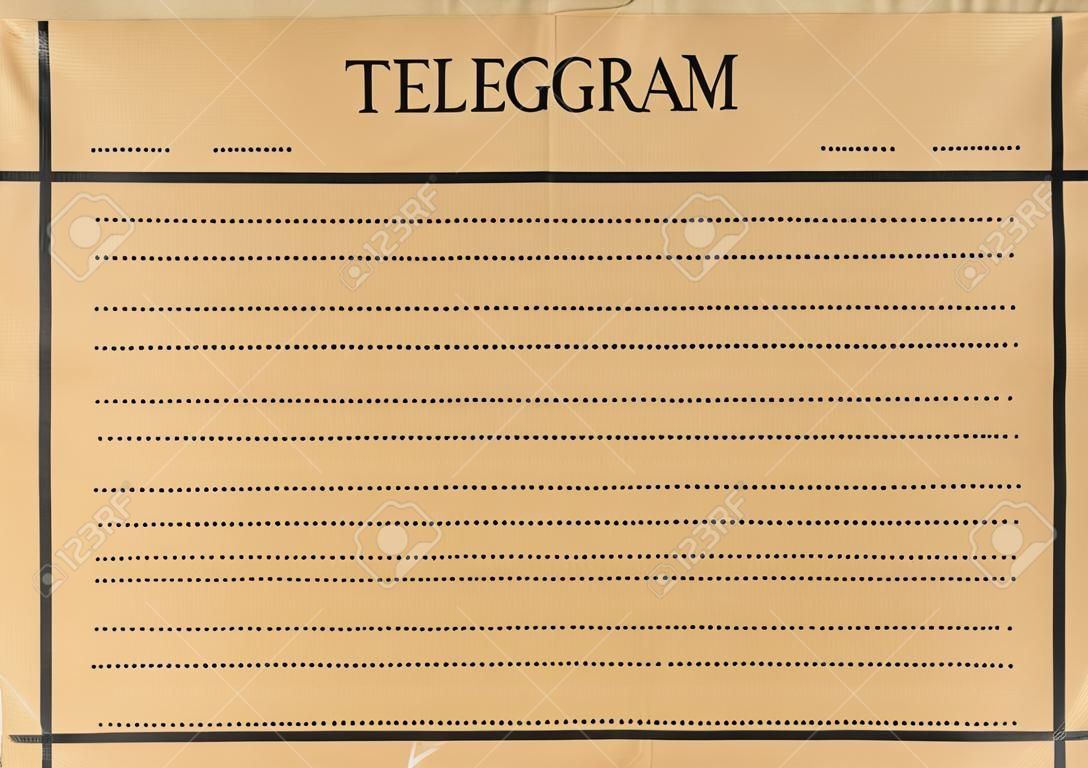 Telegram blank with space for any text 