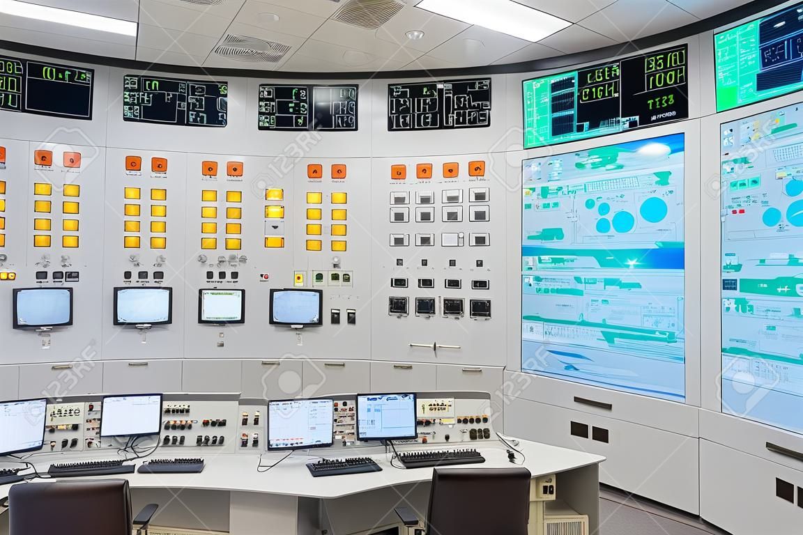 核电站中央控制室核反应堆控制板碎片
