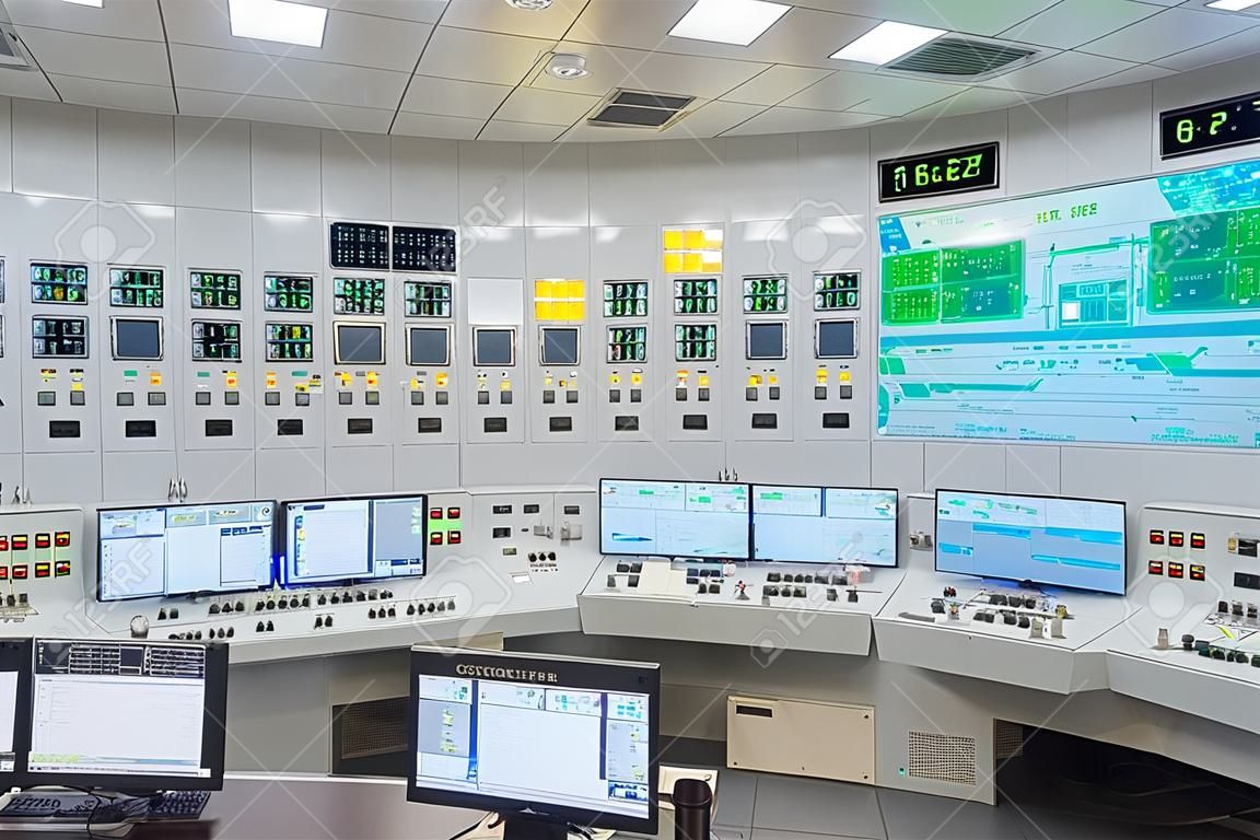 核电站中央控制室核反应堆控制板碎片