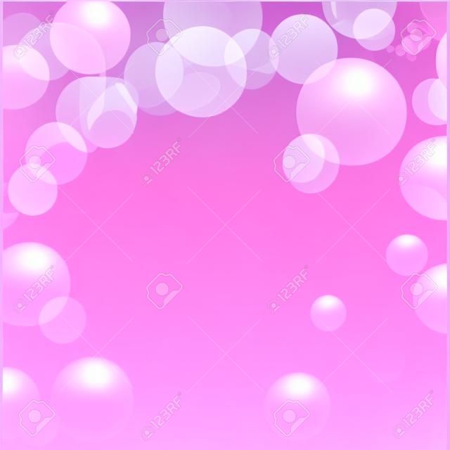 ピンクの泡の背景。透明度、グラデーション、グラデーション メッシュを使用されます。、クリッピング マスクの泡が耕作してないです。EPS10。