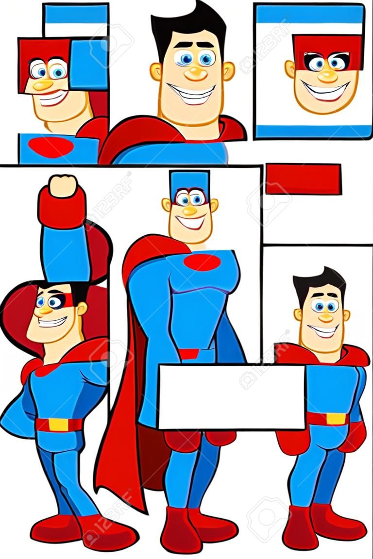 A Cartoon Superhero Character