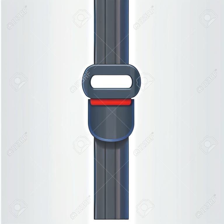 Icona della cintura di sicurezza stradale vettore cartone animato cintura di sicurezza per la sicurezza dell'auto