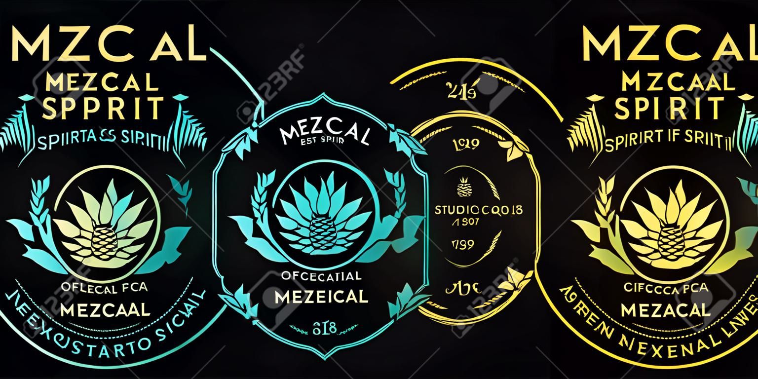 Mezcal spirit label