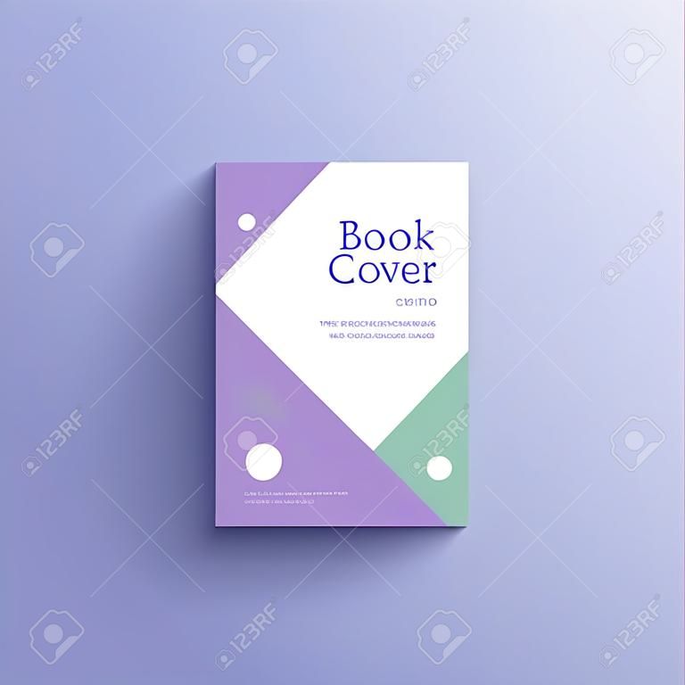 Geometrische achtergrond boekomslag, brochure, flyer template, hoes ontwerp