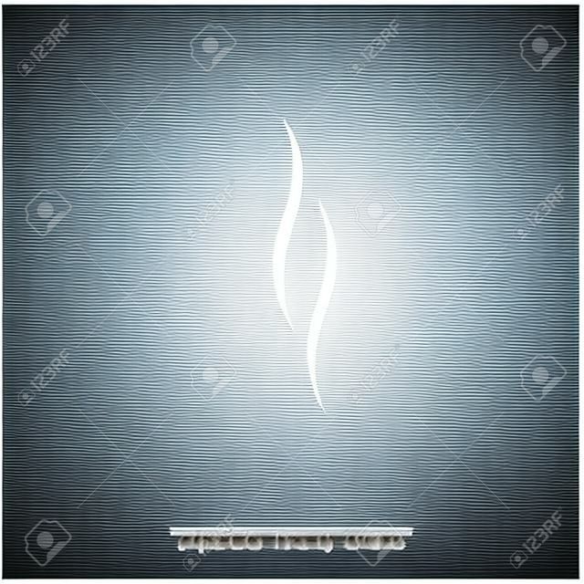 Rauch, Vektor-Symbol auf weißem Hintergrund isoliert. Ebenen gruppiert für einfaches Bearbeiten der Illustration