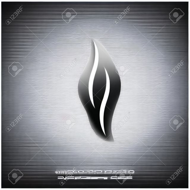 Smoke, vector icon on white isolated background. Layers grouped for easy editing illustration
