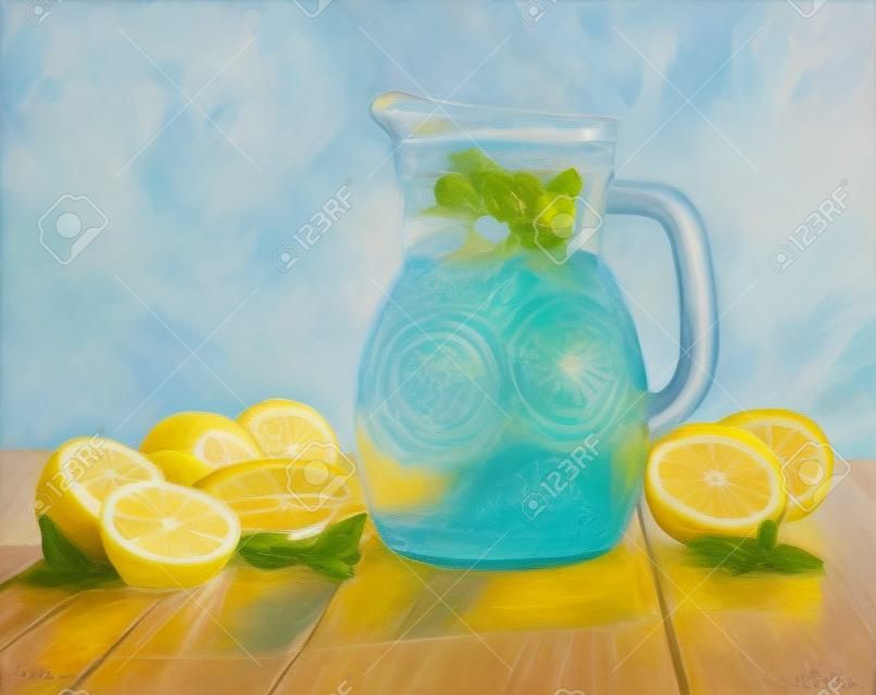 Лимонад в кувшине