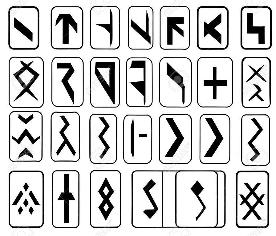 Set Zeichen Runen