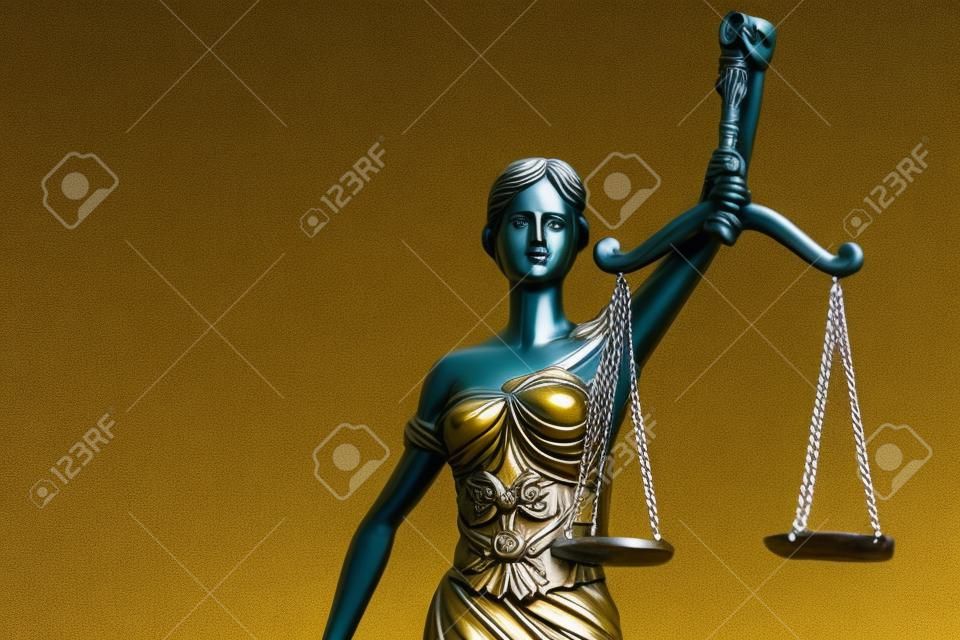 The Statue of Justice - lady justice or Iustitia / Justitia the Roman goddess of Justice