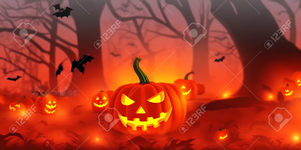 Halloween pumpkin. Halloween background. Illustration Generative AI