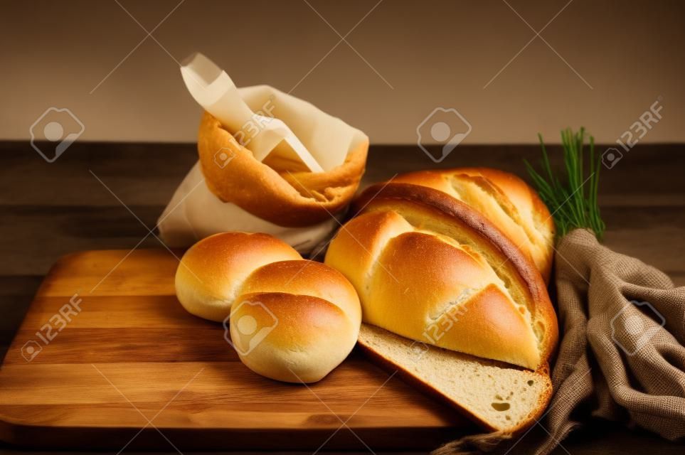 Bread and rolls traditional theme