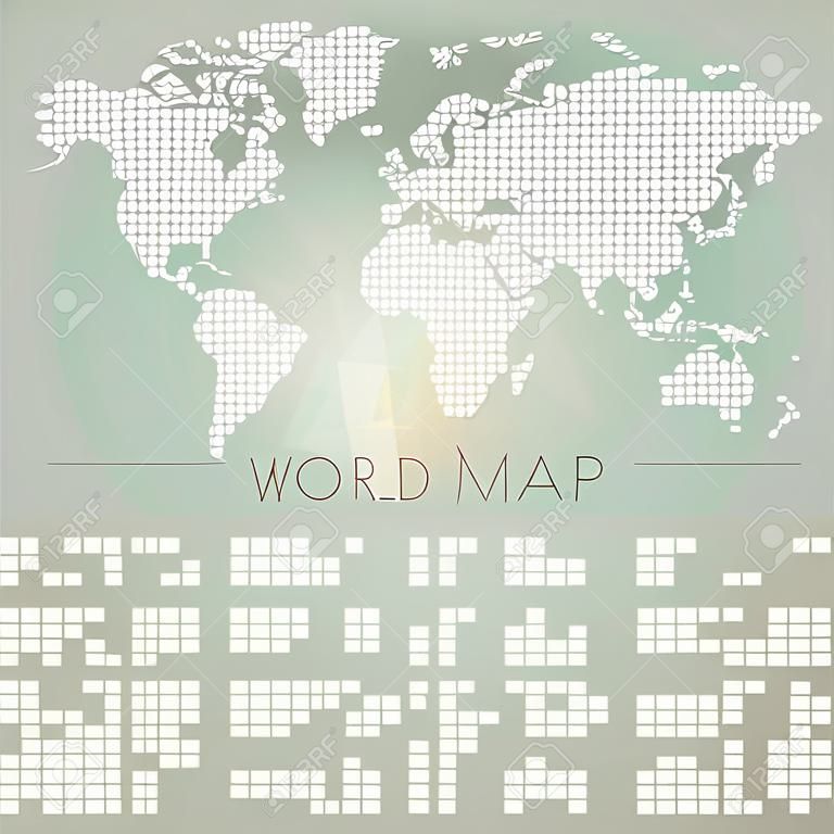 Mappa del mondo. illustrazione vettoriale