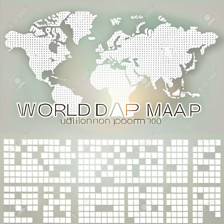 Mappa del mondo. illustrazione vettoriale