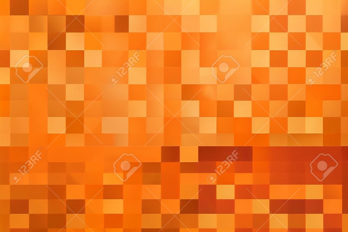 Abstract color mosaic background. Orange background. Vector illustration