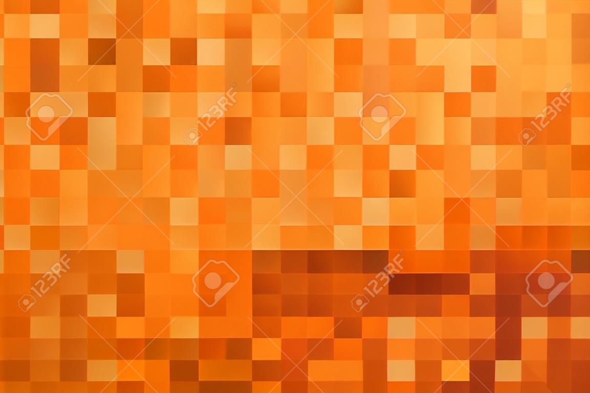Colore di sfondo astratto mosaico. Sfondo arancione. Illustrazione vettoriale