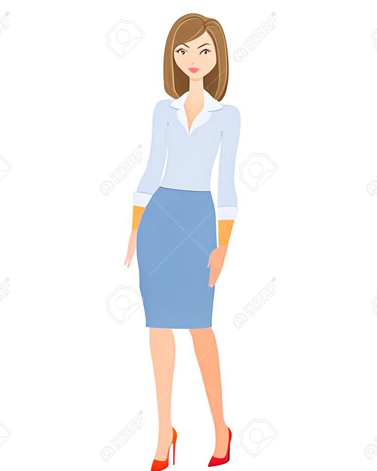 business woman isolated