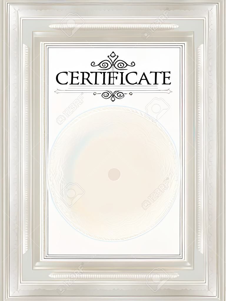blank certificate template