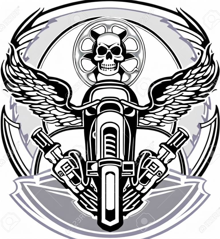 老式摩托车标签