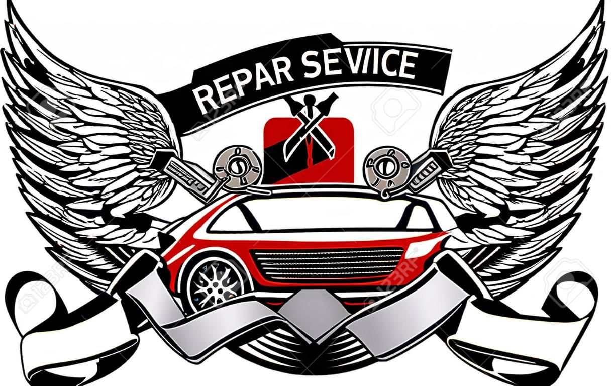 emblème de service de réparation