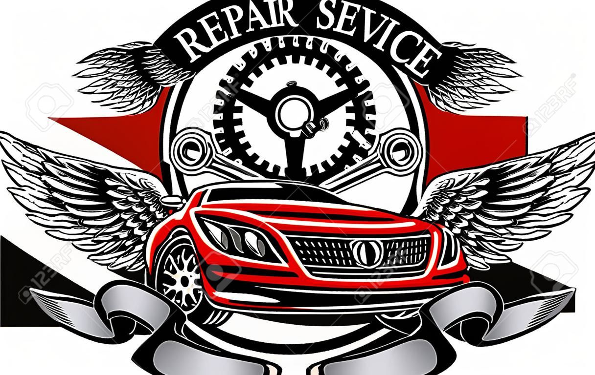 emblema servicio de reparación
