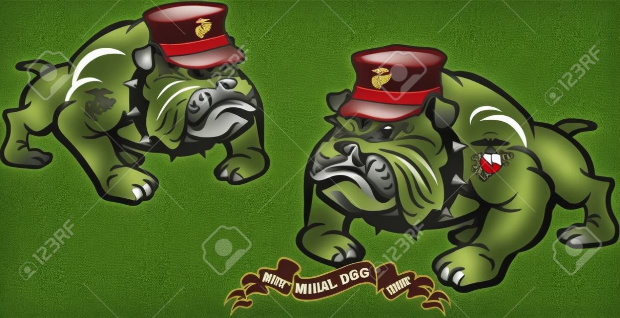 Bulldog militar cuerpo de marines perro diablo