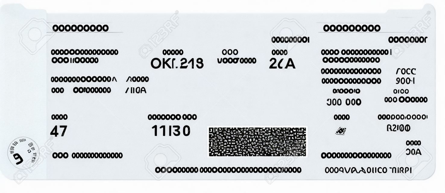 登機的模式通過門票與QR2代碼。概念的旅遊，旅程或業務。隔絕在白色。矢量插圖