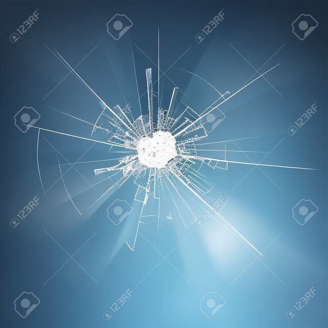ガラスの破片の影響