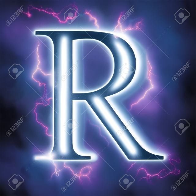 번개 편지 R