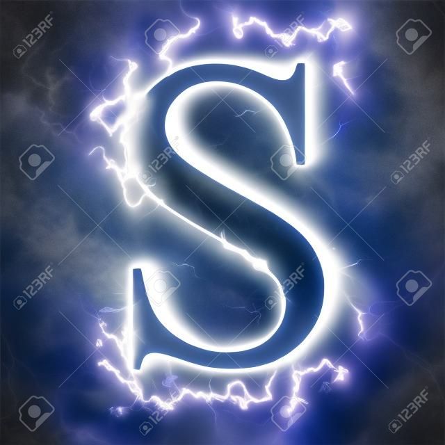 Lightning letter S