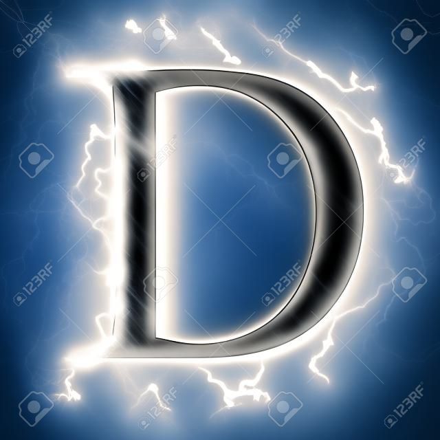 Blitz Buchstaben D