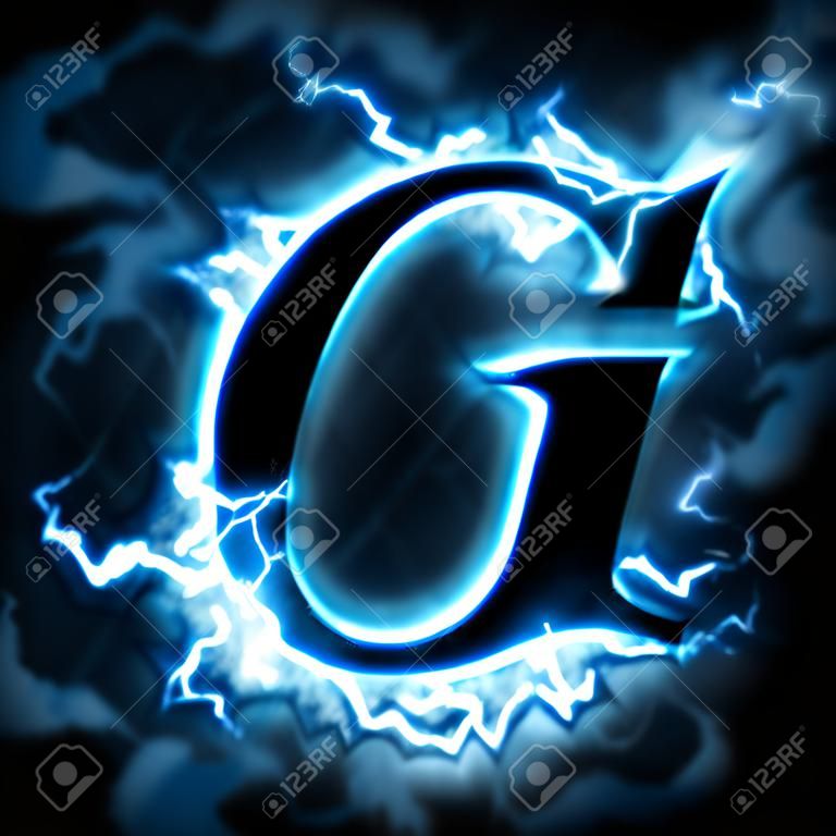 Lightning letter G