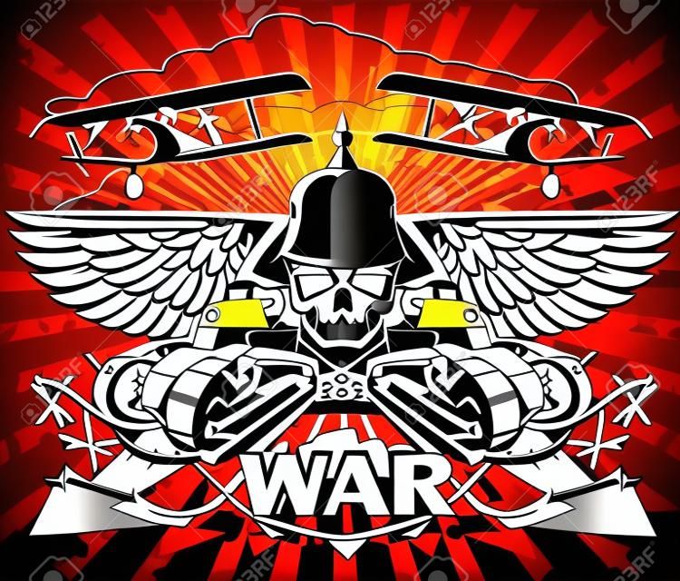 The vector image of  World war emblem