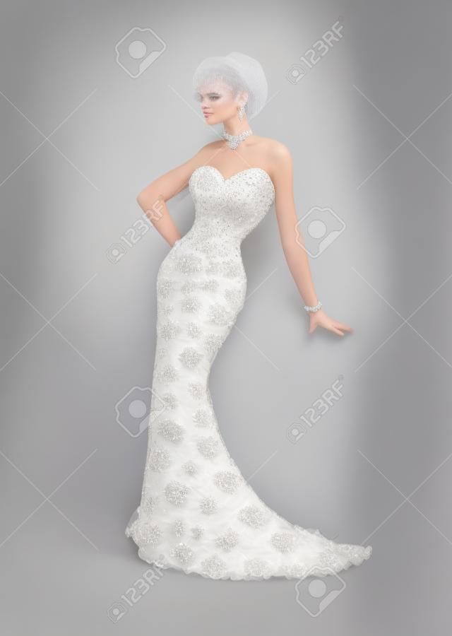 diamond wedding dress