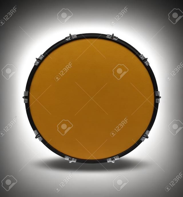 Bass-Drum, isoliert auf weiss in der Nahaufnahme