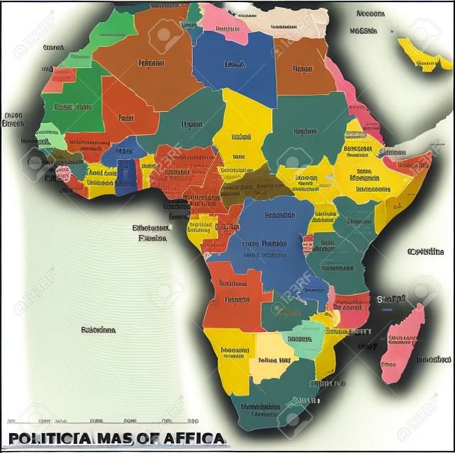 政治地圖非洲