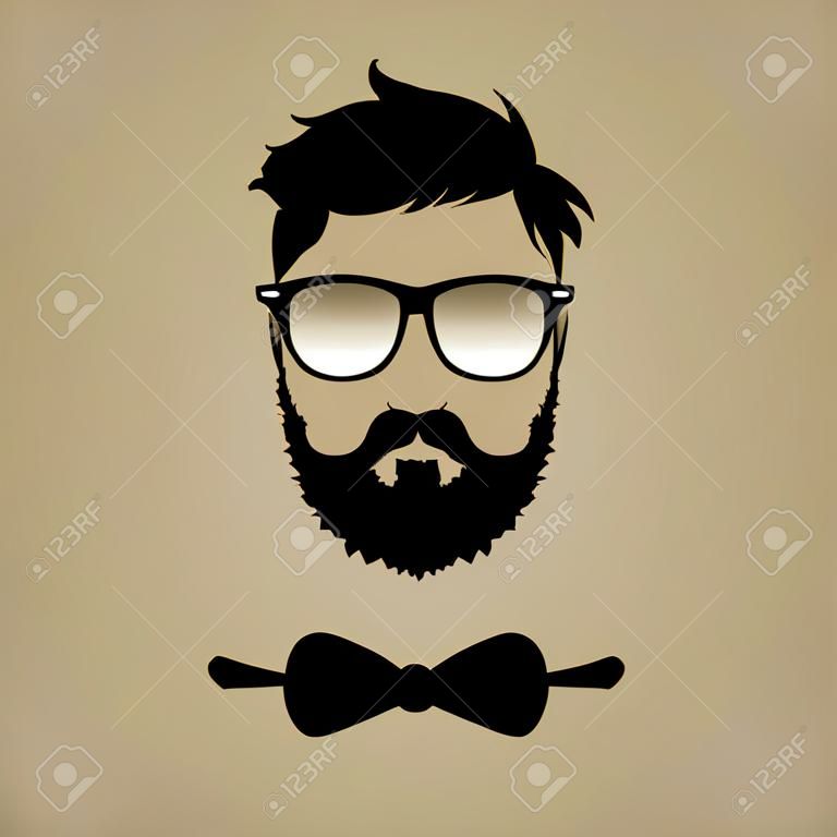 bıyık sakal gözlük saç modeli