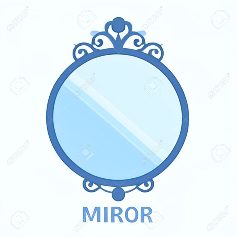 Mirror icon of vector illustration for web and mobile design
