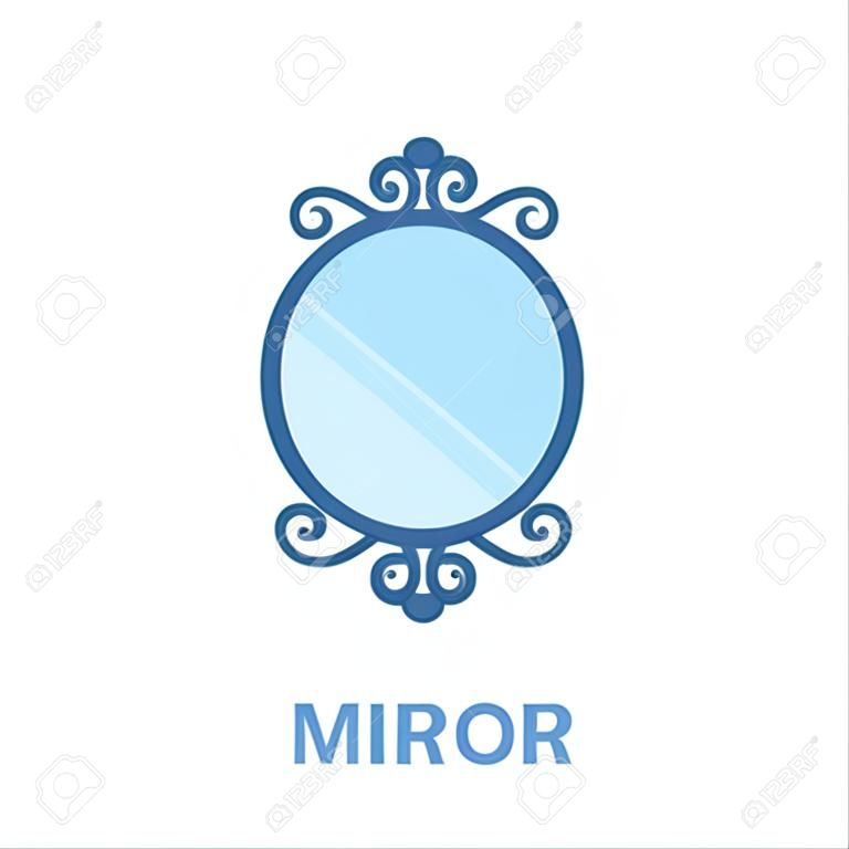 Spiegel Symbol Vektor-Illustration für das Web und mobile Design