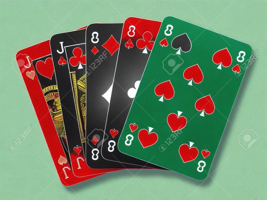 Poker Hand - Volles Haus