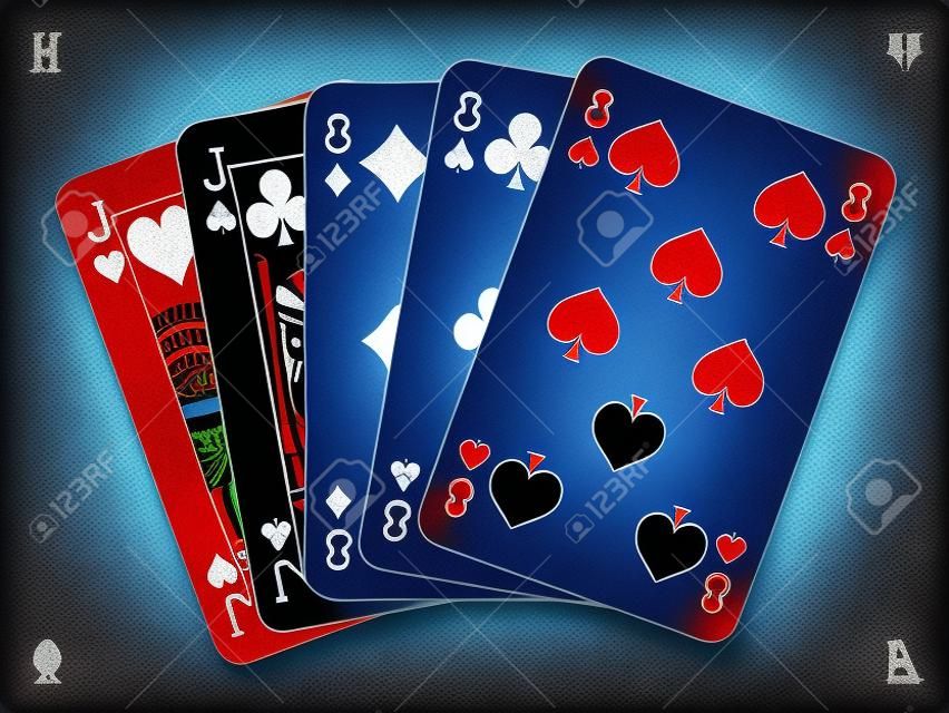 Poker Hand - Volles Haus