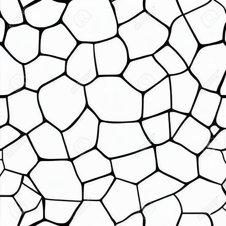Seamless Vector Background from cells. Irregular Mosaic backdrop. Voronoi pattern