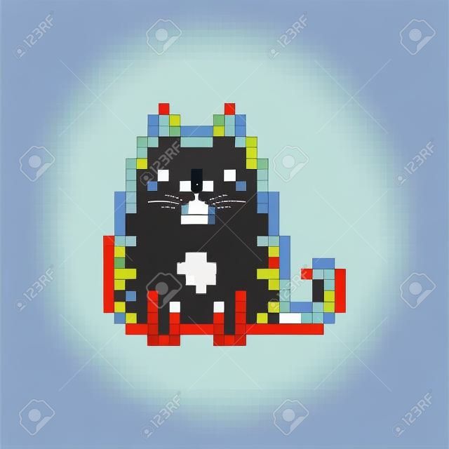 Arte Lindo Del Pixel Del Animal Doméstico Del Gatito Lindo - Vector Aislado  Ilustraciones svg, vectoriales, clip art vectorizado libre de derechos.  Image 89500839