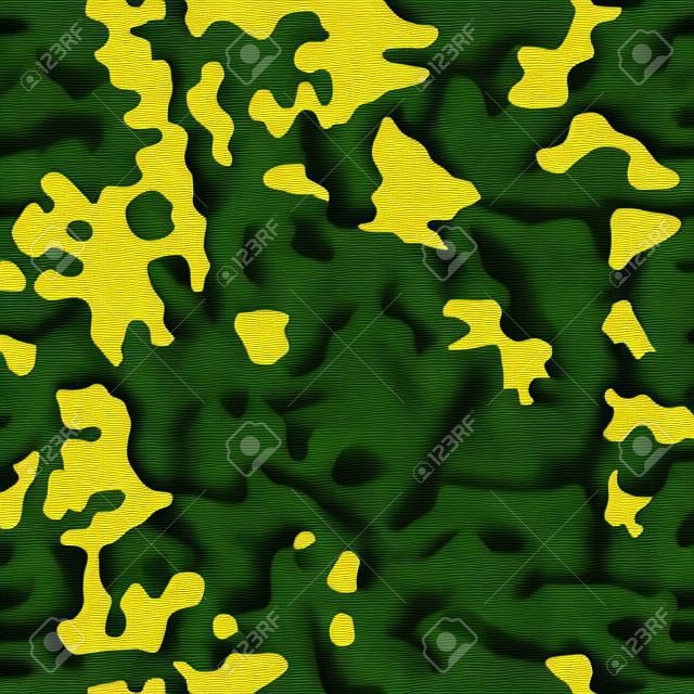 Black military background of soldier camouflaging, seamless pattern. Modern vector camo texture for army clothing.
