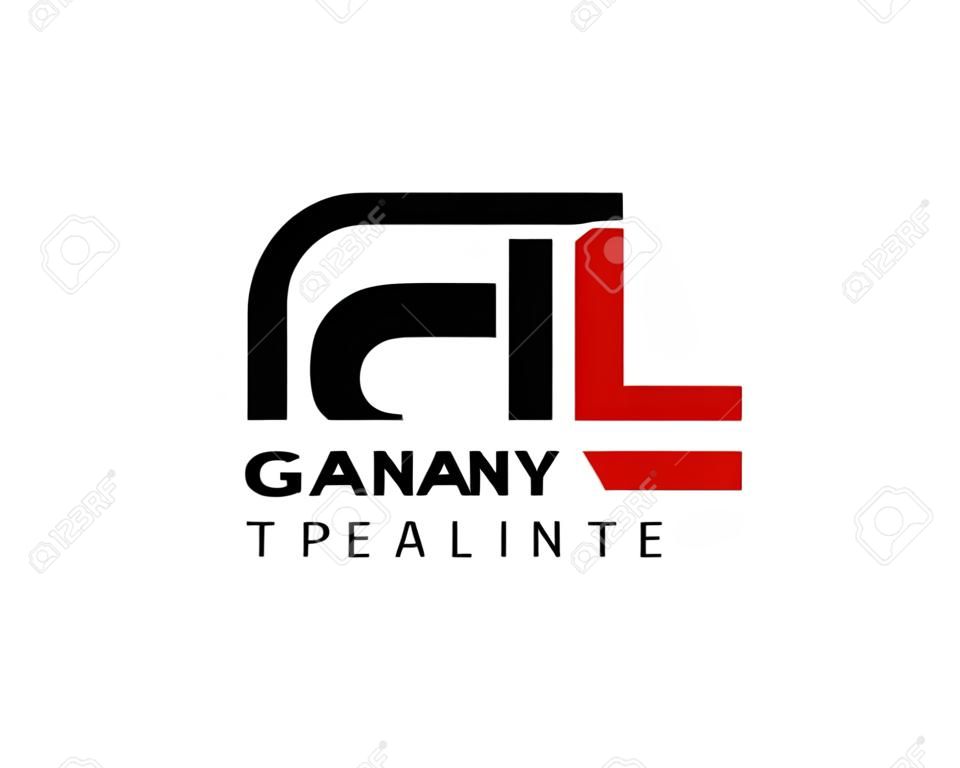 Initial Letter GL Logo Template Design