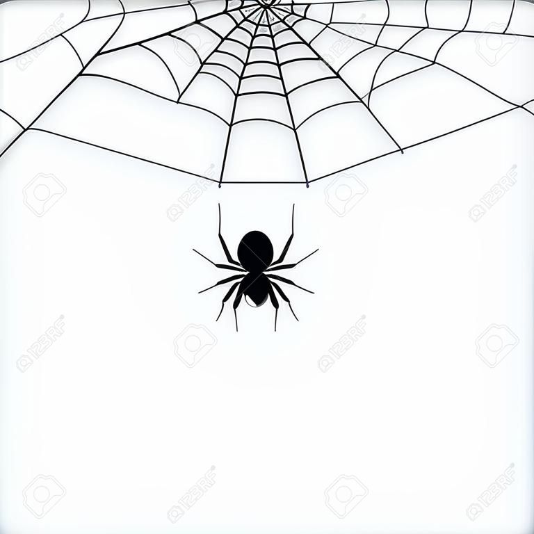 Spider web icon mock up vector illustration isolated