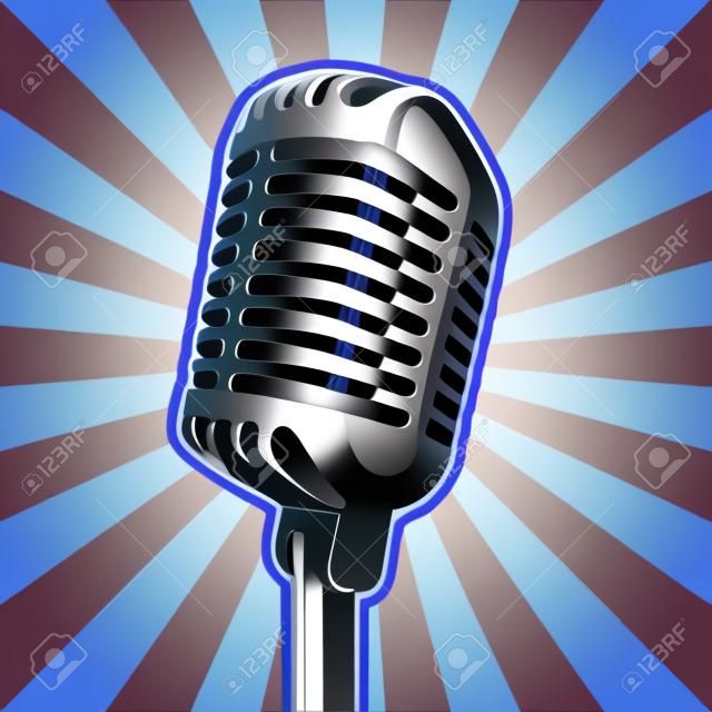 microphone icon isolated on background