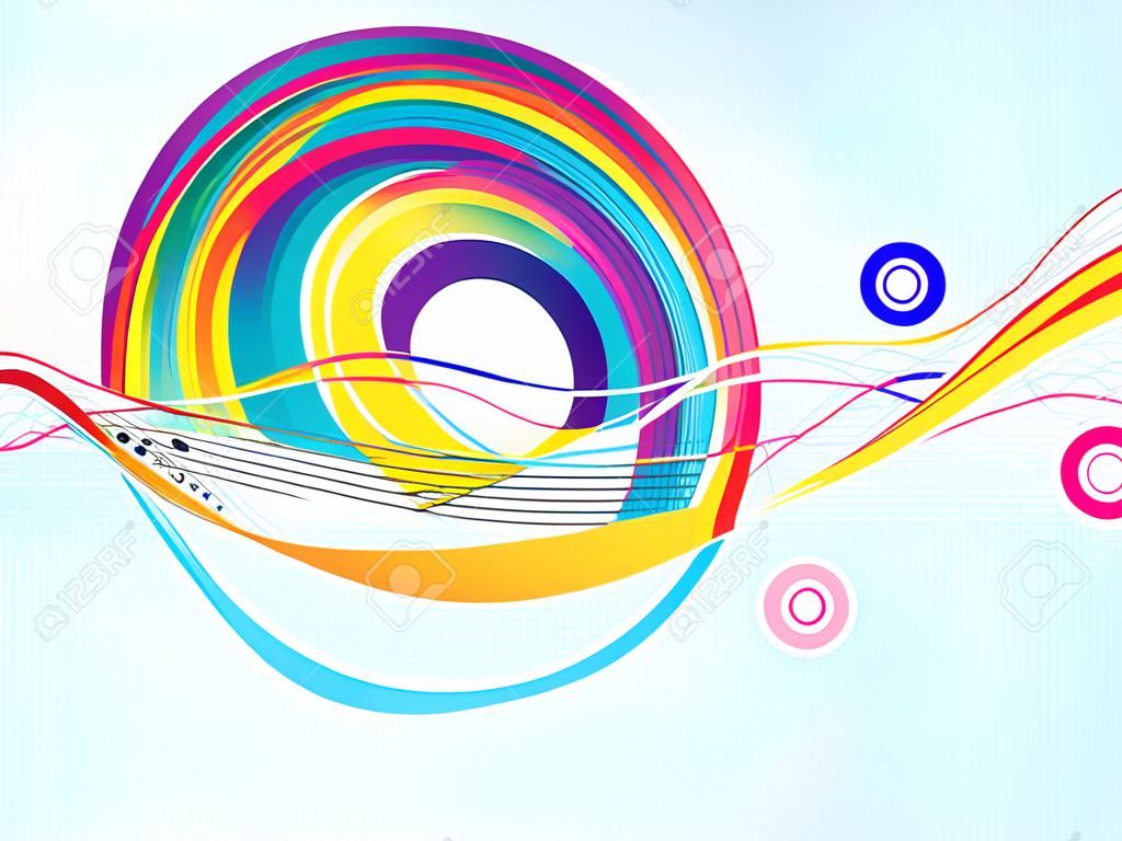 astratto sfondo colorato onda illustrazione vettoriale